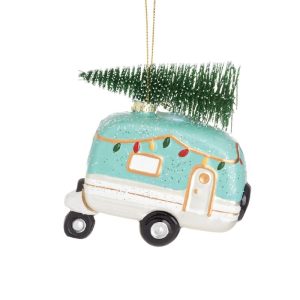 Baumschmuck Wohnwagen mint