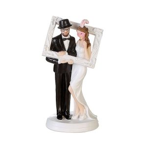 Figur Brautpaar in Fotobox