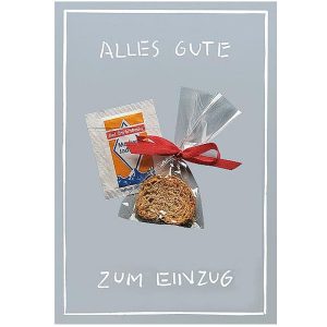 Klappkarte Einzug