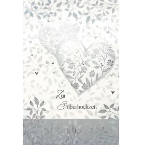 Klappkarte zur Silberhochzeit