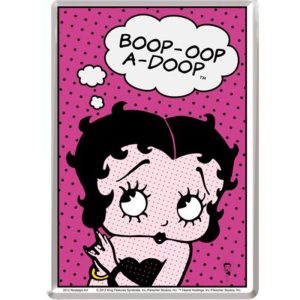 Metallpostkarte Betty Boop Oop A Doop