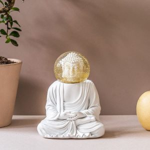 Schneekugel Buddha
