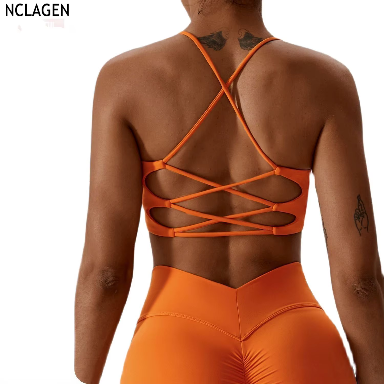 NCLAGEN BH – für Frauen Top Laufen Fitness Sport  Gym Workout atmungsaktive Push-up Top