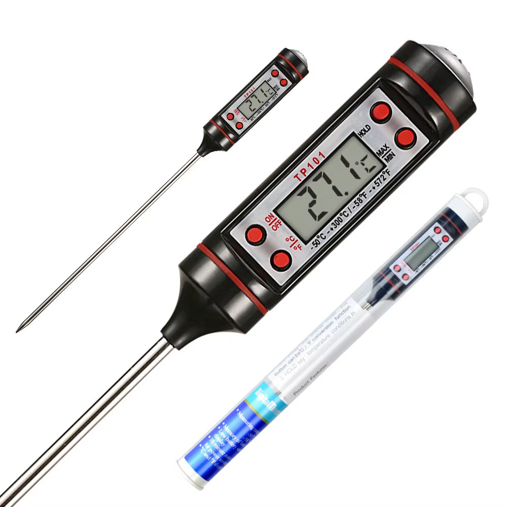 Digitales Lebensmittelthermometer für Backen & Kochen – Präzise Küchensonde