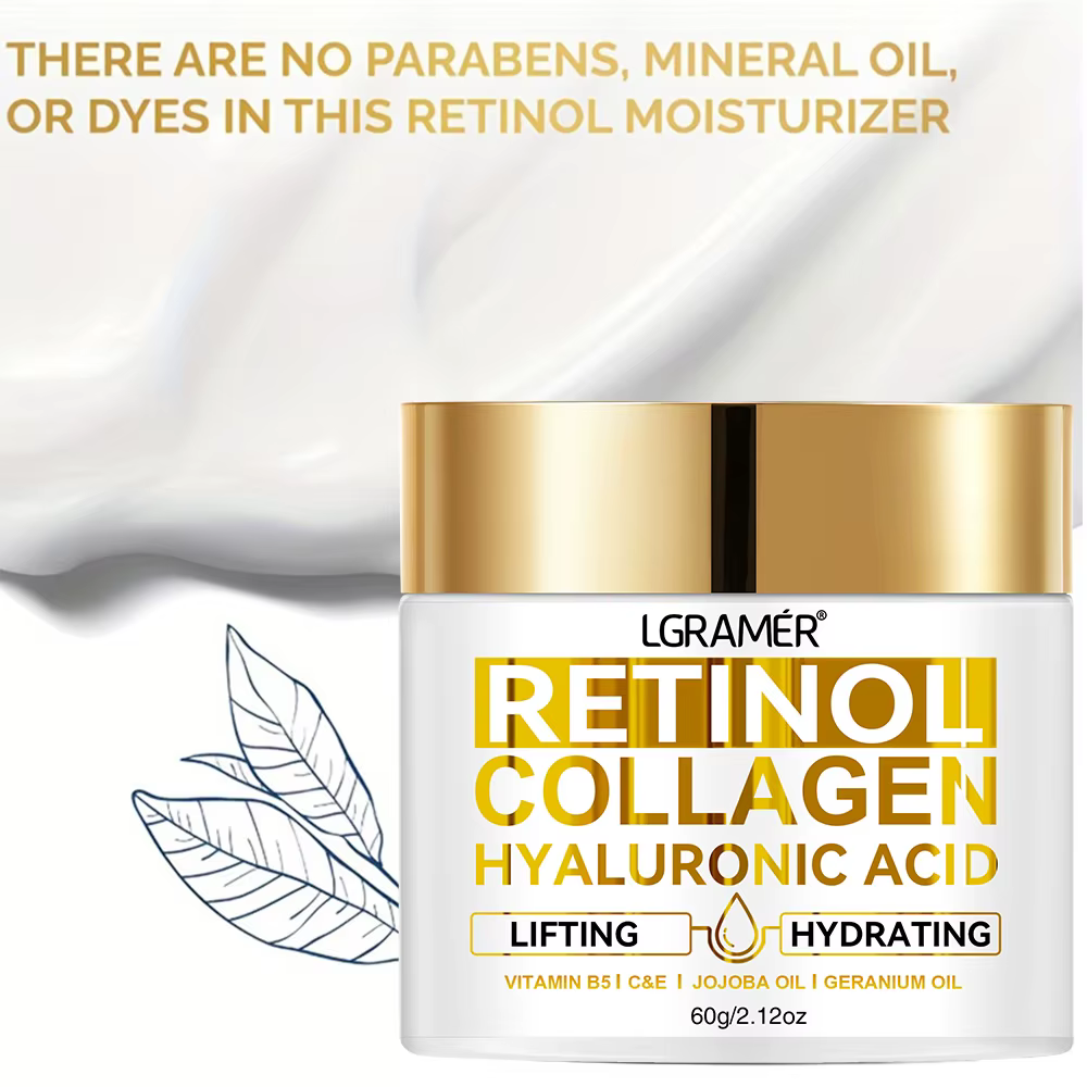 Retinol Anti-Aging Gesichtscreme: Feuchtigkeitsspendend & Faltenreduzierend für Jugendliche Haut – Bild 3