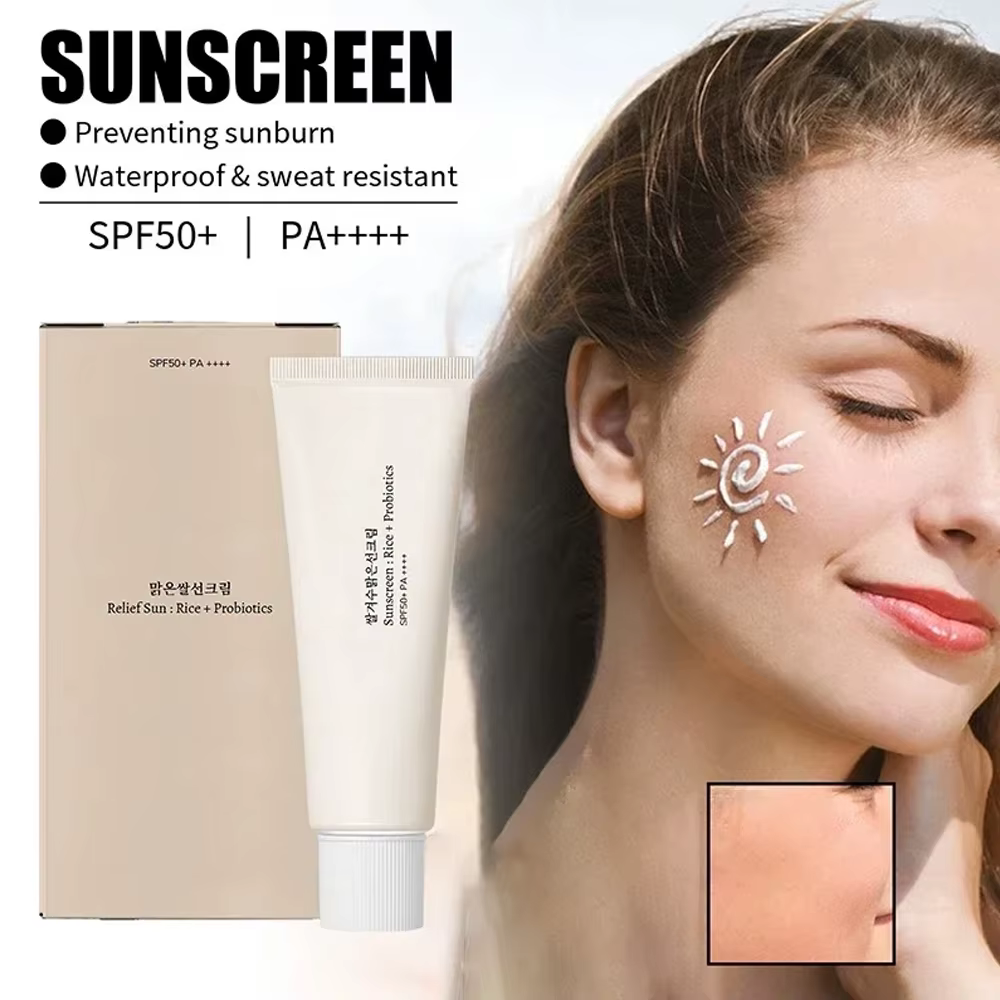SPF50 Sonnenschutz: Koreanischer Reis Probiotischer Solarblocker für Hautaufhellung – Bild 4