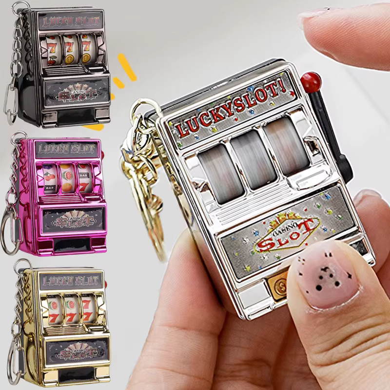 Mini Arcade Obst Spielautomat: Glück Jackpot Schlüsselbund – Pädagogisches Spielzeug für spielerisches Lernen und Unterhaltung