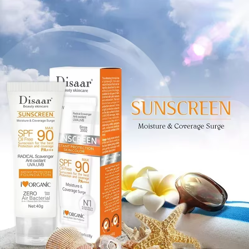 Luminix Sonnenschutz Creme SPF90 – Hochwirksamer UV-Schutz, Feuchtigkeitsspendend, Hautaufhellend & Isolierend