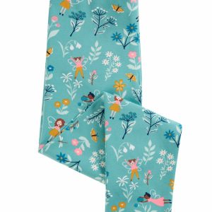 Libby Bedruckte Leggings, Moos Waldfeen von Frugi