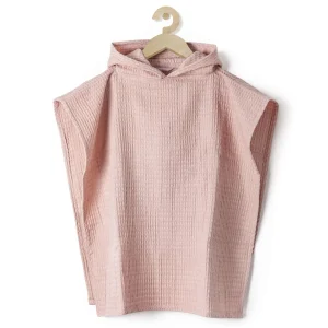 JUKKI Poncho Handtuch mit Kapuze – Pink
