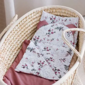 4-teiliges Kinderwagenset- Royal Rose & Indian Pink Velvet