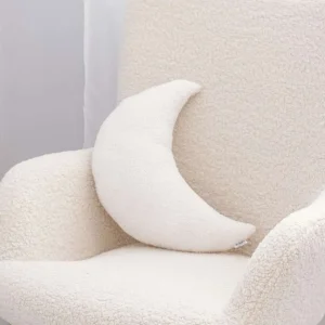 BOUCLÉ-Kissen Mond – Ecru