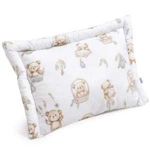 Boho Bears & Cappuccino Soft Velvet Doppelseitiges Kinderkissen 40 x 60cm