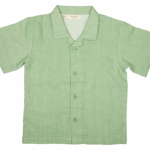 Einfaches Sommer Shirt (Musselin) – Grün von Pigeon Organics