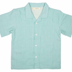 Einfaches Sommer Shirt (Musselin) – Türkis von Pigeon Organics