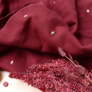 Gauze Atelier Brunette Stardust Amarante
