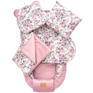 Roses & Smokey Pink Soft Velvet 5-teiliges Set Comfort