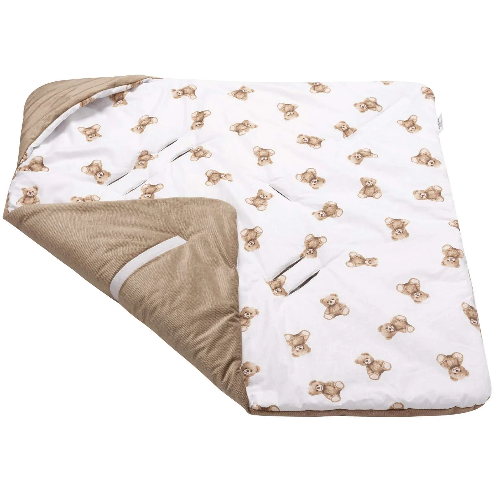 Mr. Teddy & Caramel Velvet Decke für Kindersitz – Bild 4