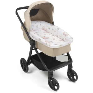 Set für Babygondel – Baumwollprotektor + Spannbetttuch – Swan Family