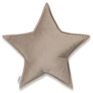 Latte Velvet Sternkissen