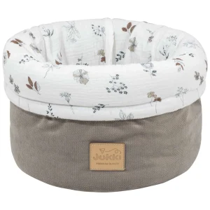 Simply Nature Musselin & Latte Velvet Beutel/Korb zur Aufbewahrung von Windeln, Pflegeprodukten und Babyzubehör