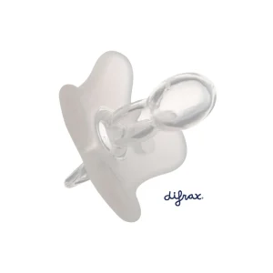 Canpol babies by Difrax Schnuller aus 100 % Silikon 0-6 Monate Symmetrisch 1 Stk. – White